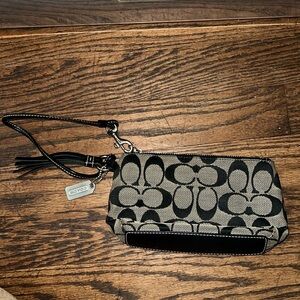 Coach signature wristlet